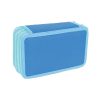 Multilayer Mäppchen Federmäppchen Reissverschluss für Mädchen | 3 Schicht Design | Blau | Bleistifte Farbkreide Stifte & Pinsel Tasche EINWEG